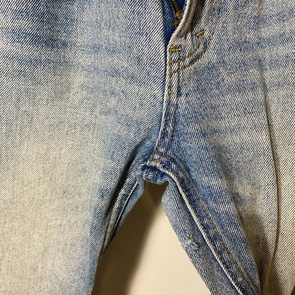 Kids Levi 505 Regular Light Wash Mom Jeans size 16 28 by 28 - Picture 11 of 16